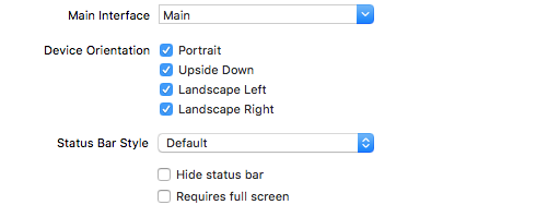 Select orientations in plist