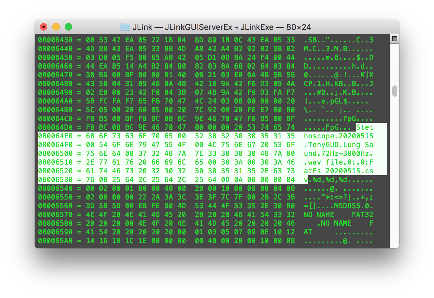 dump STM32F405 mem 0x8000000 40960 with JLink-OB 1.png