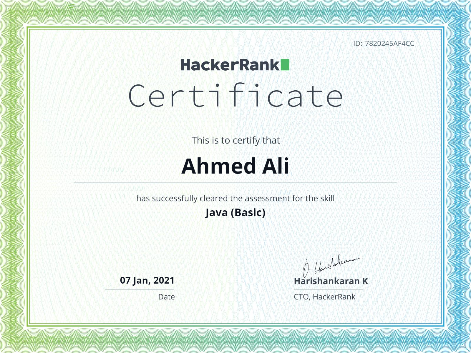 Hacker Rank Java Basic  Certificate.png