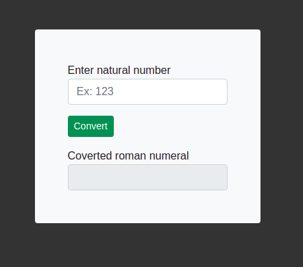 Roman Numeral Converter