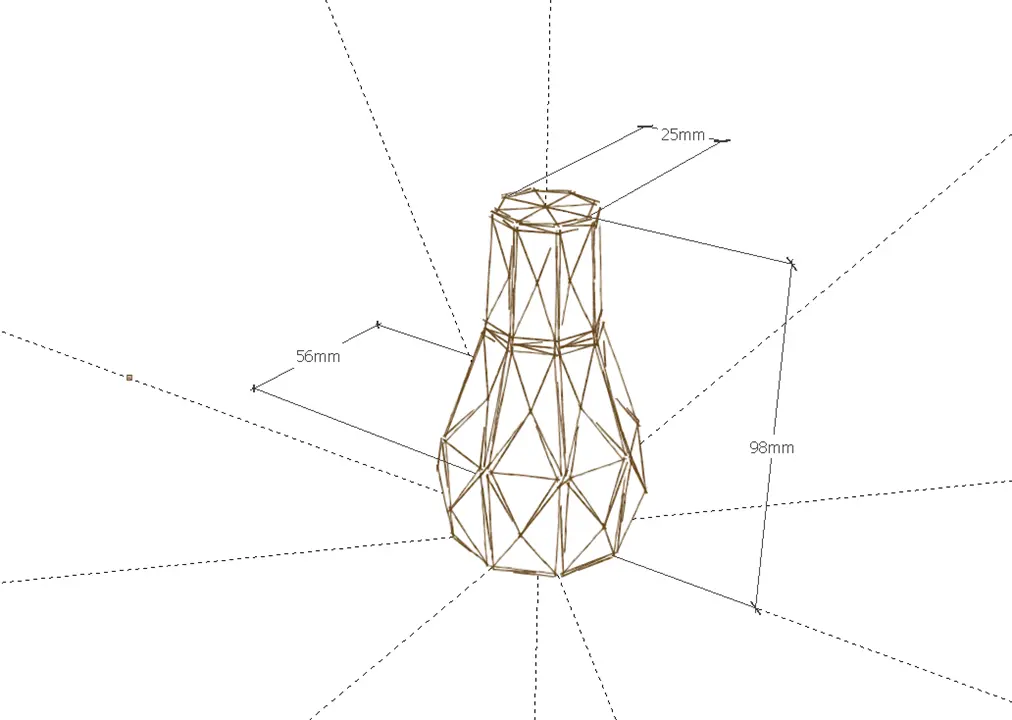 陶泥花瓶三维建模工程图纸