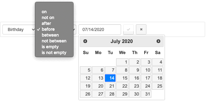 Date field screenshot