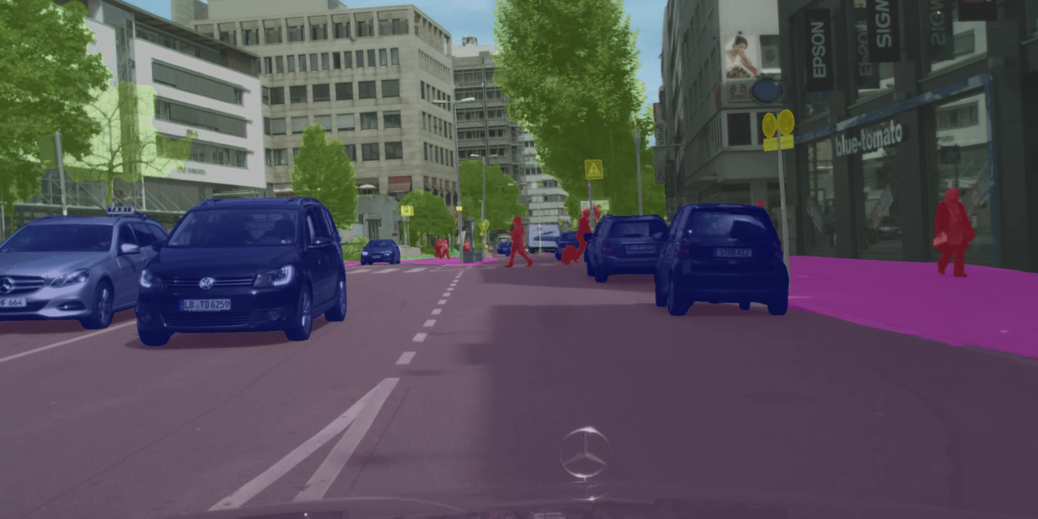 Example image segmentation