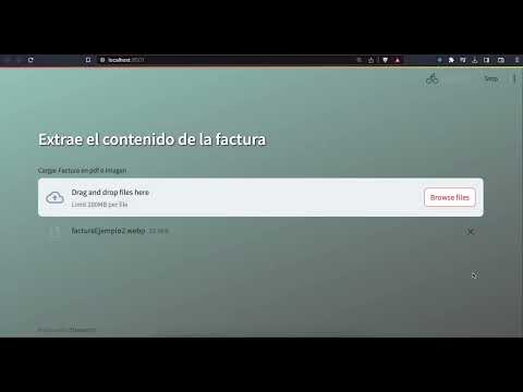 Prueba de analisis automatico de factura