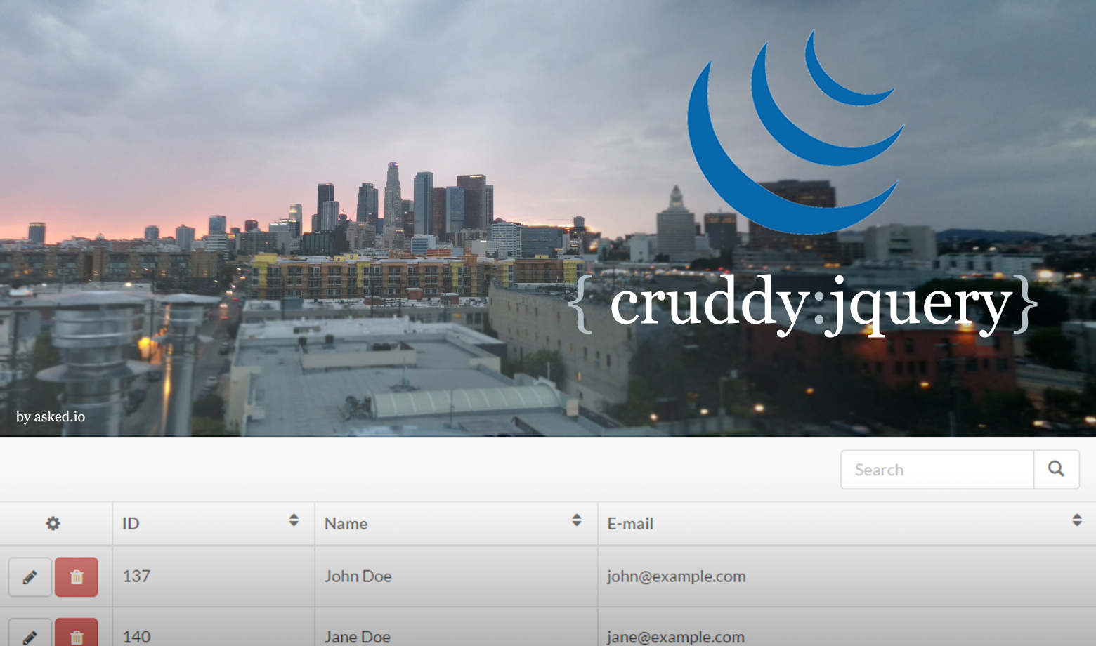 jQuery-CRUDdy