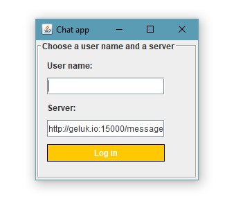 Server configuration screenshot