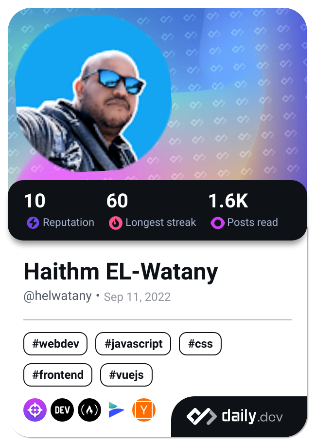 Haithm EL-Watany's Dev Card