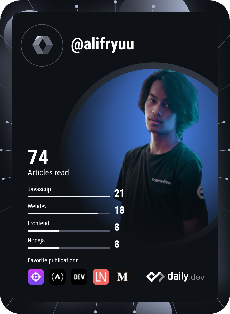 アリフリュウ's Dev Card