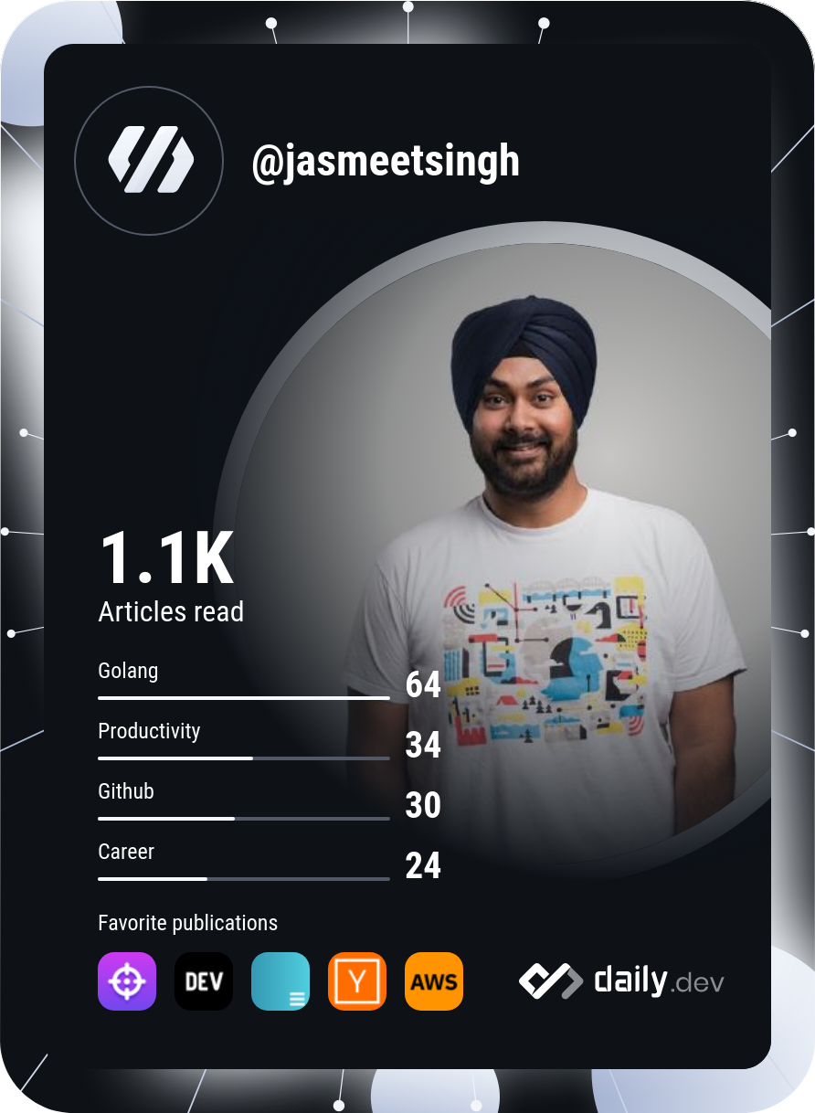 Jasmeet Singh's Dev Card