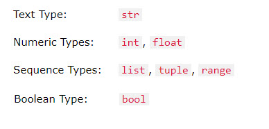 datatypes