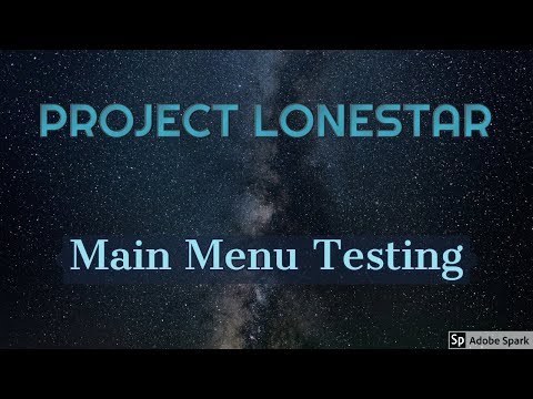 Lonestar Flyby Menu