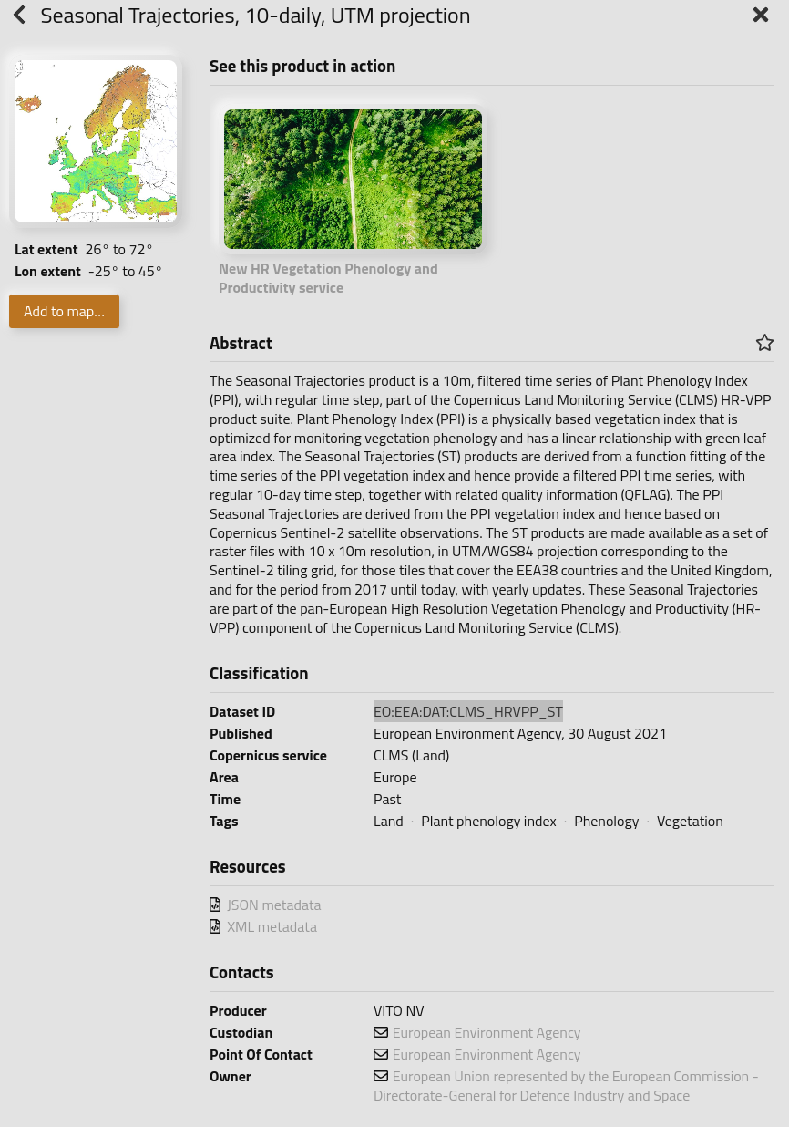 Vegetation Indices ST