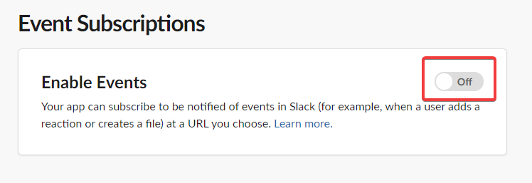 Step 6 - Enable events