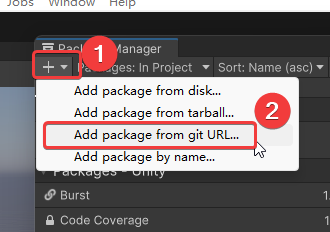 Add package from git URL