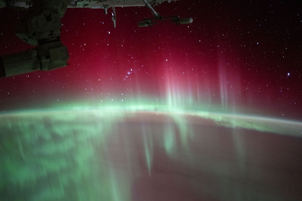 Aurora Australis and the International Space Station image