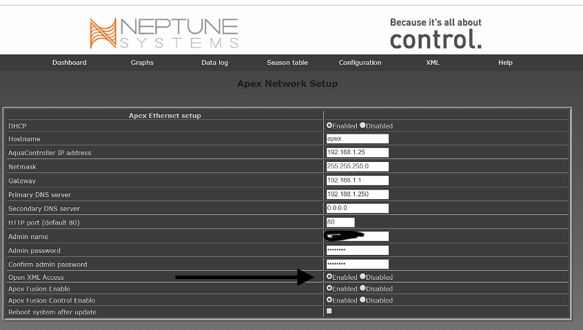 Apex Settings