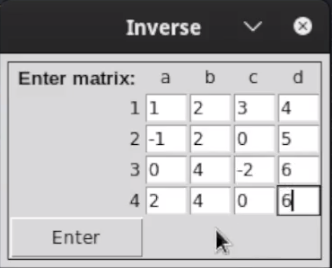 inverse input