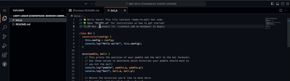 Connect Hearty Hamster to Zilch with the "./connect" (or on Windows "./connect.cmd") command.