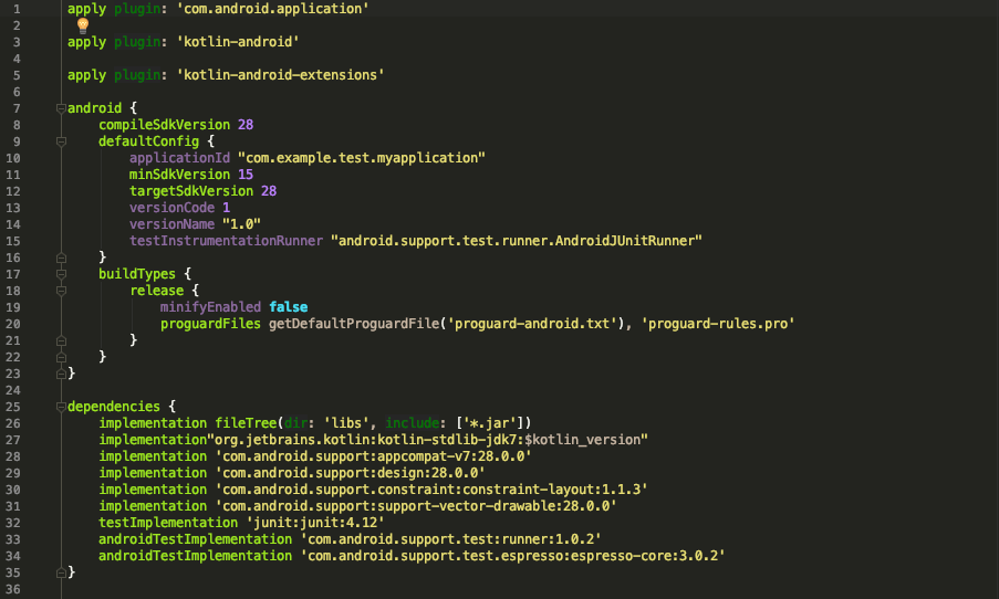 Monokai_Android_Studio Gradle screenshot