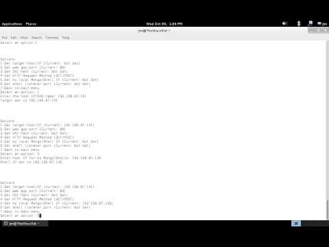 NoSQLMap MongoDB Management Attack Demo