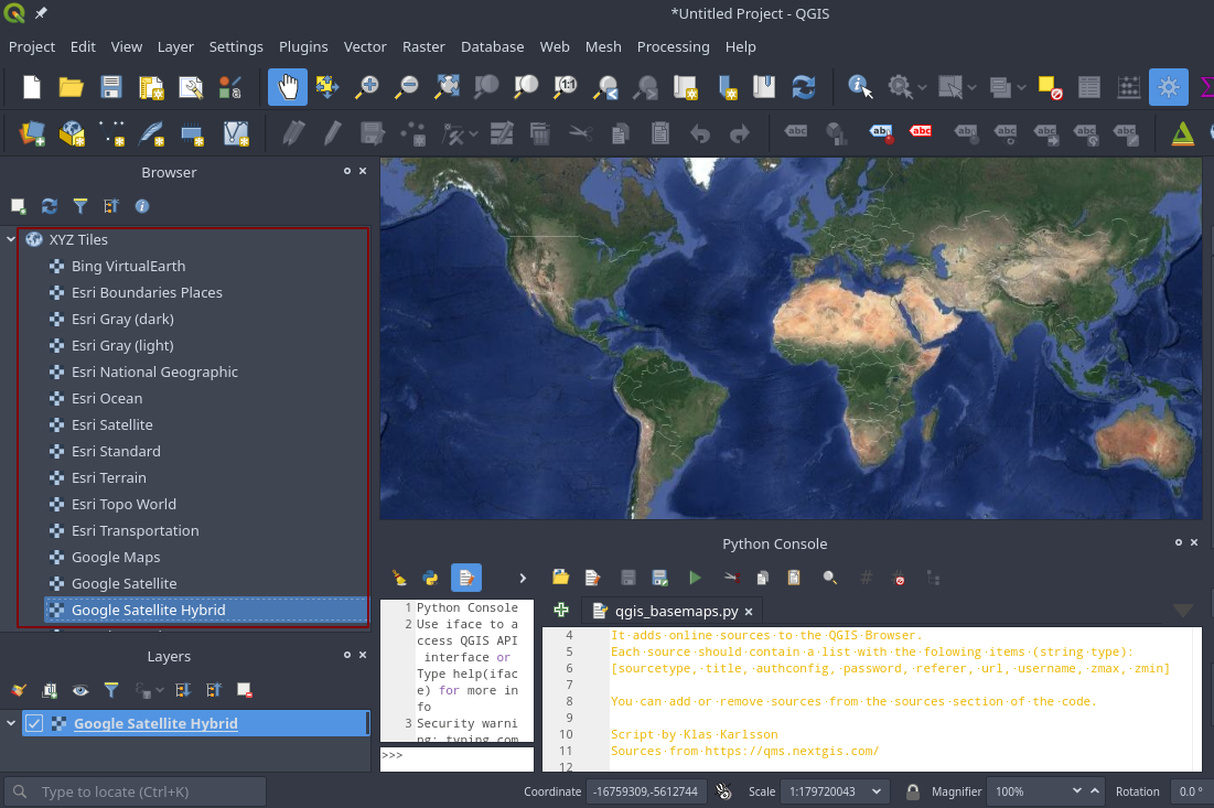 QGIS Basemaps