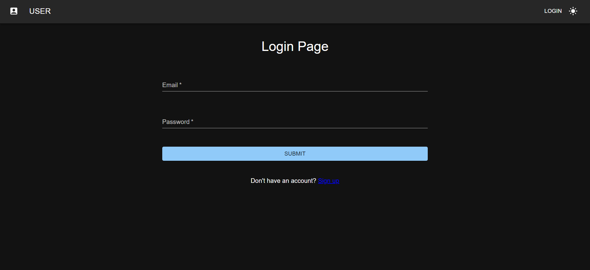 Login Page