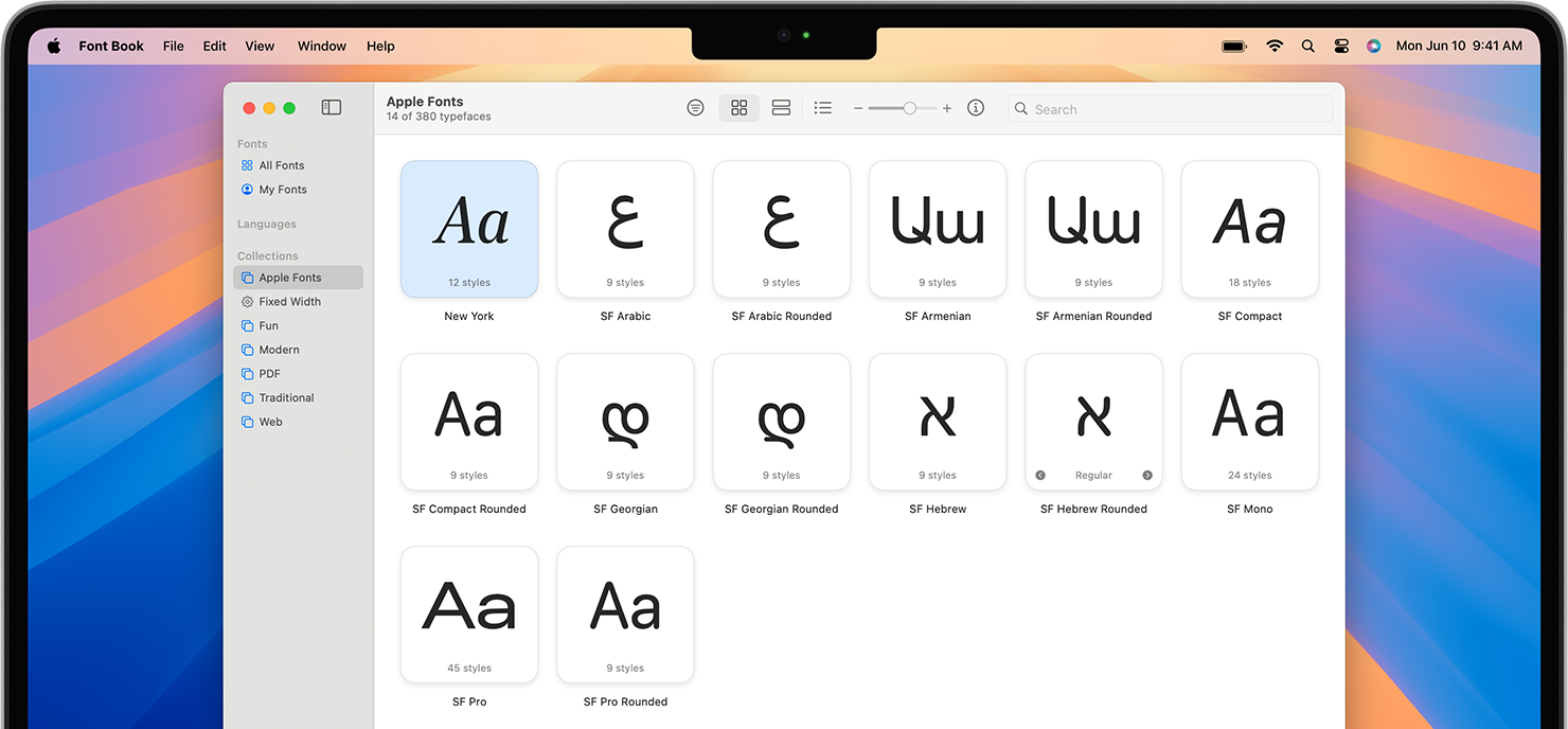 Fonts for Apple platforms