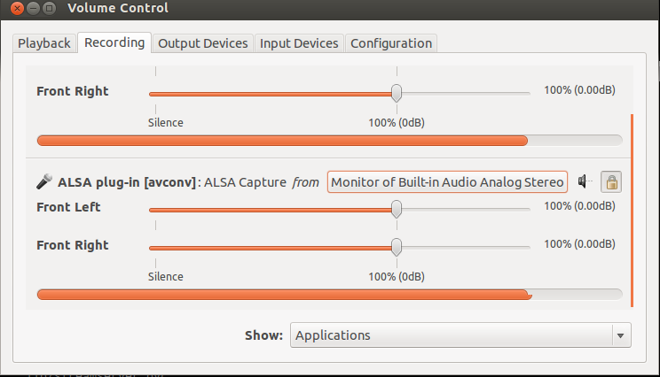 PulseAudio Volume Control