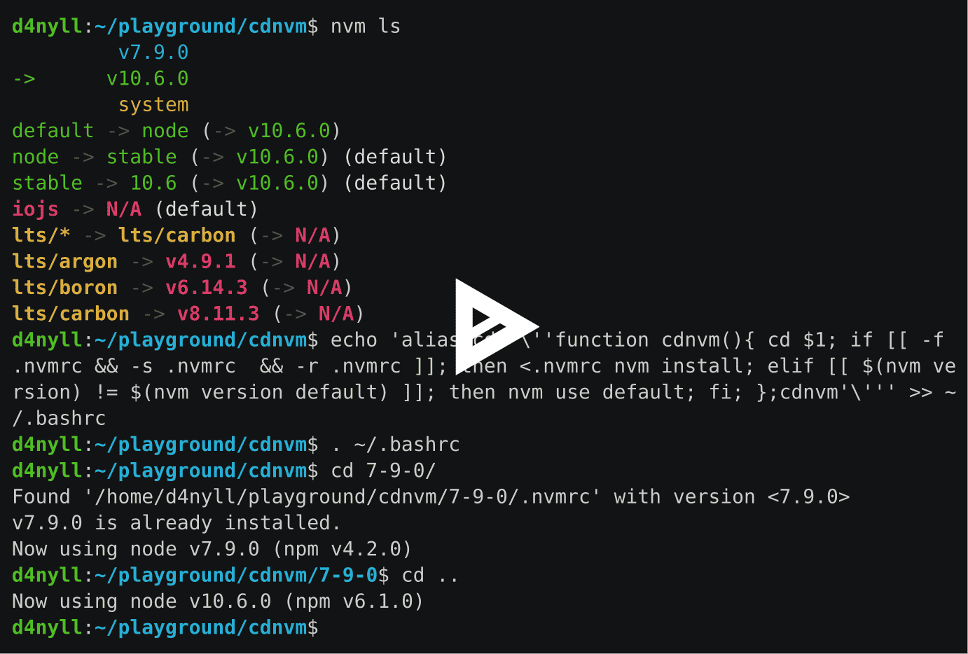 asciicast