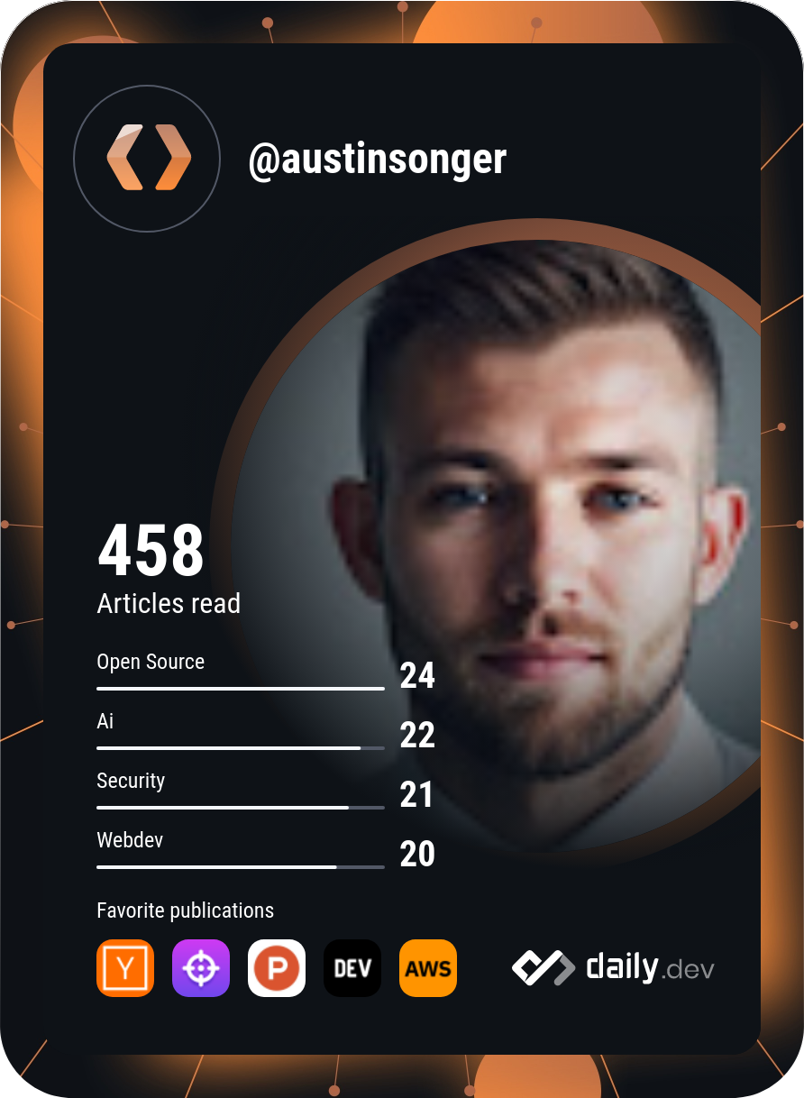 Austin Songer's Dev Card