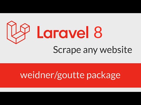 Scrape a website in laravel (weidner-goutte package)