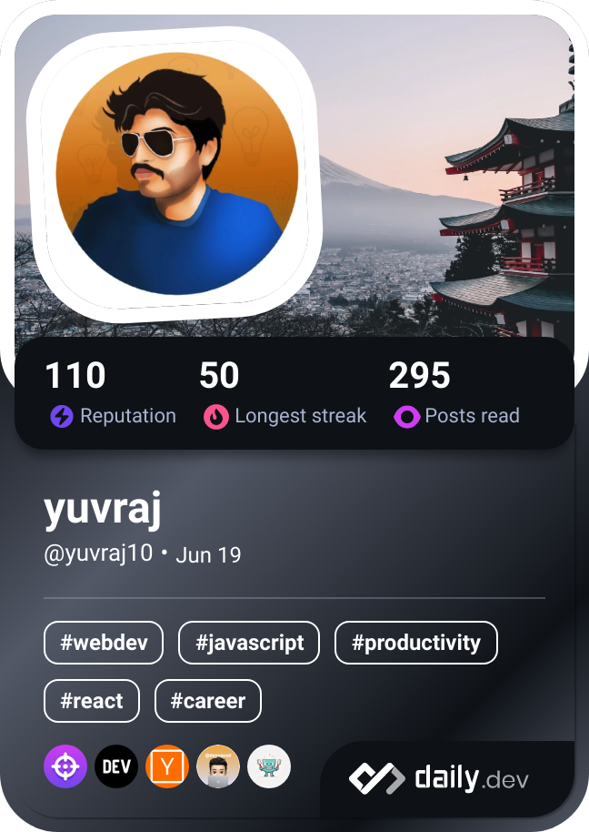 yuvraj's Dev Card