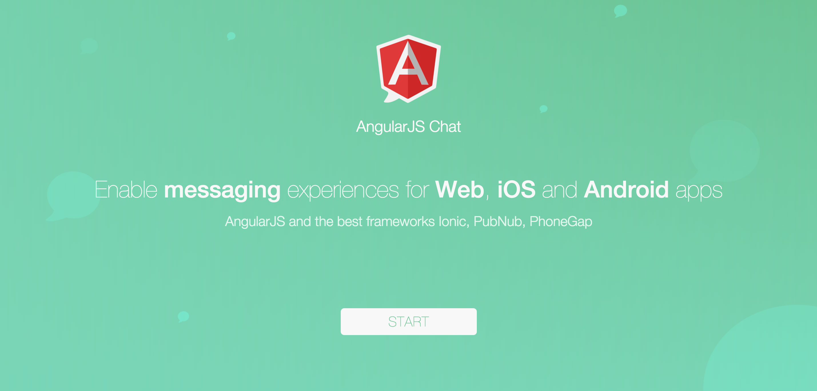 AngularJS Chat Website