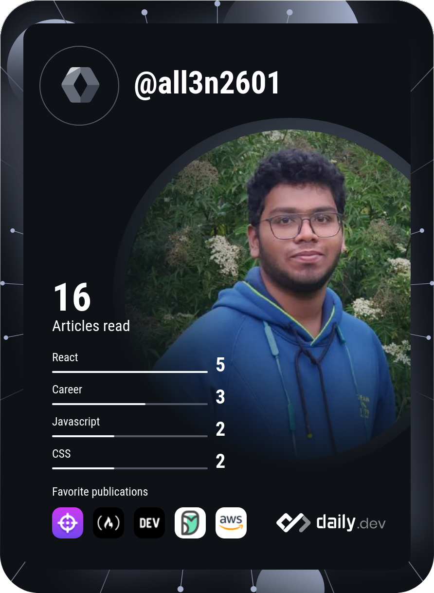 Allen Febi M A's Dev Card