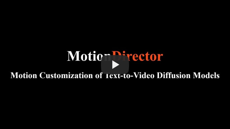 Demo Video of MotionDirector