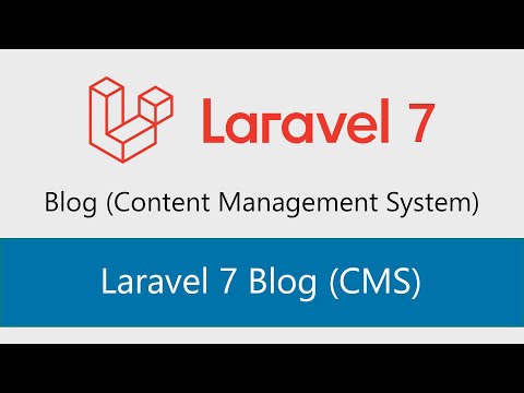 Laravel 7 Blog CMS