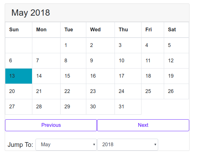 alt html javascript calendar