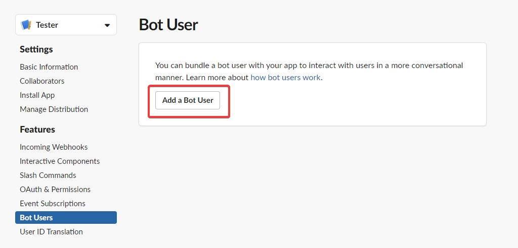 Step 11 - Setup Bot Users