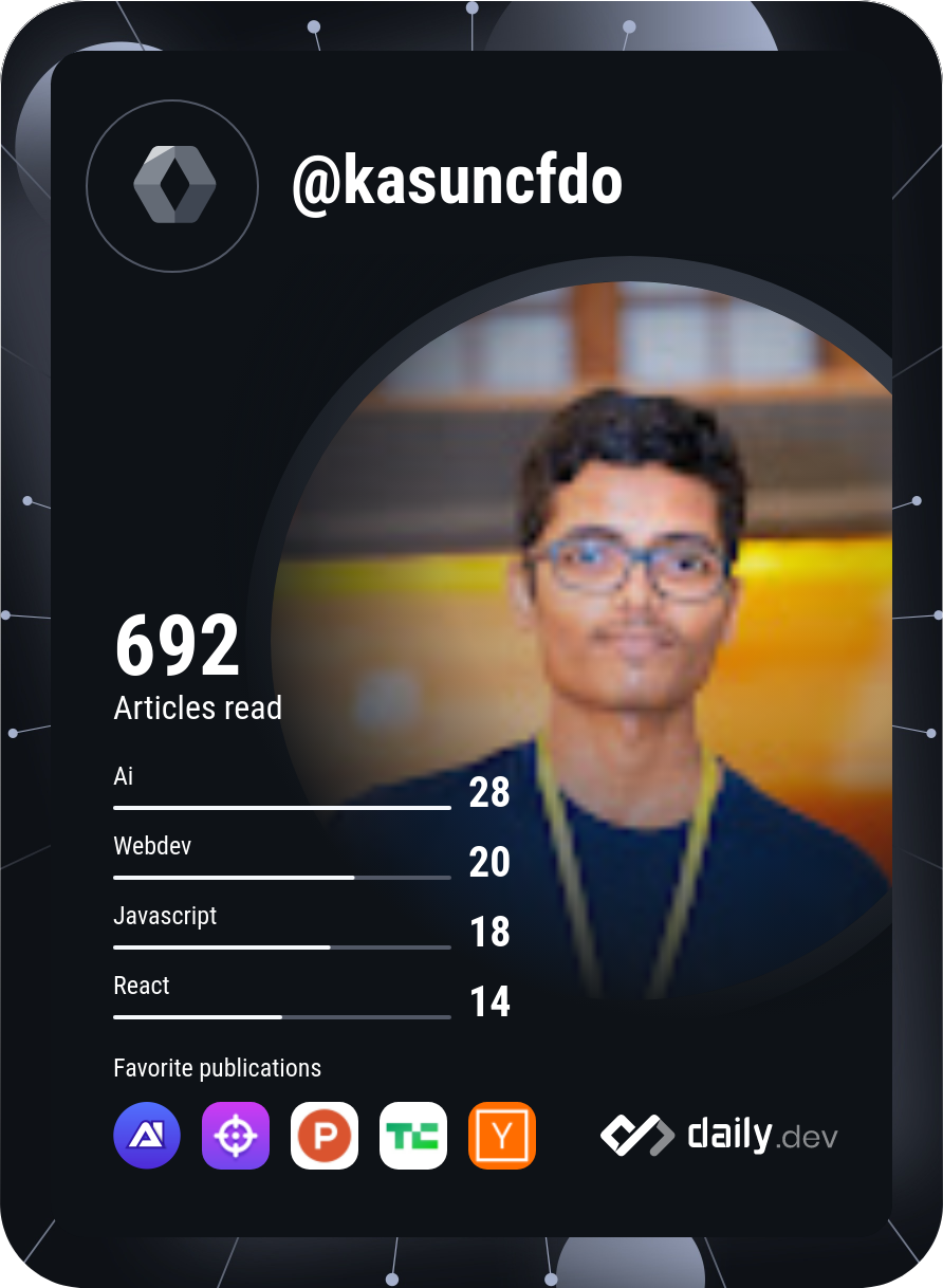 Kasun's Dev Card