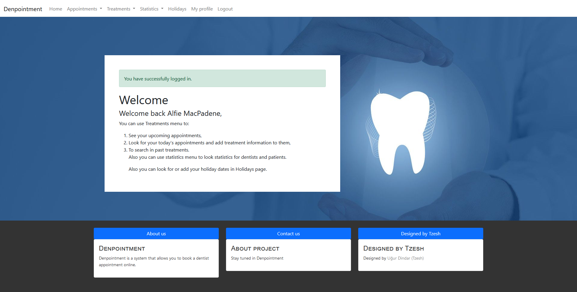 Dentist Login