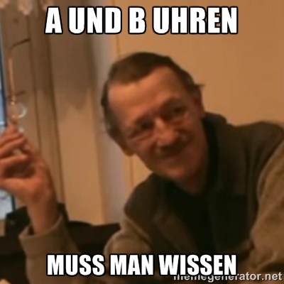 a und b uhren