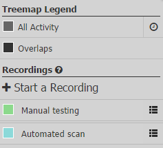 Treemap Legend and Recordings