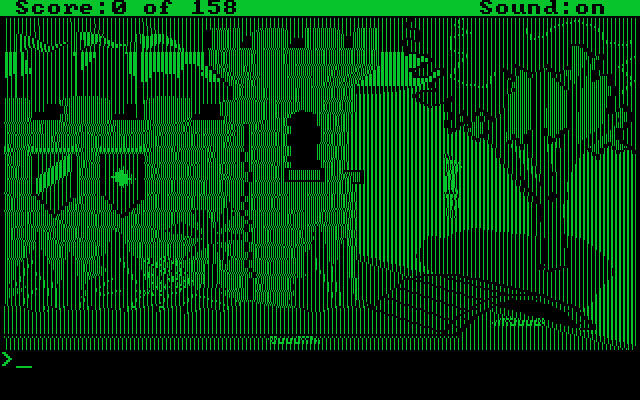 Game:KQ1 CGA Mono Green