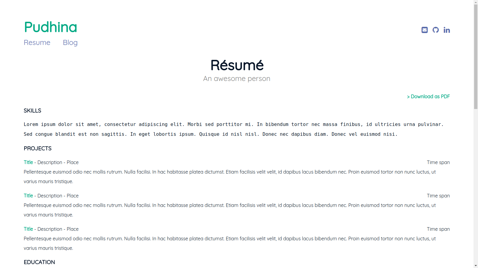 Resume