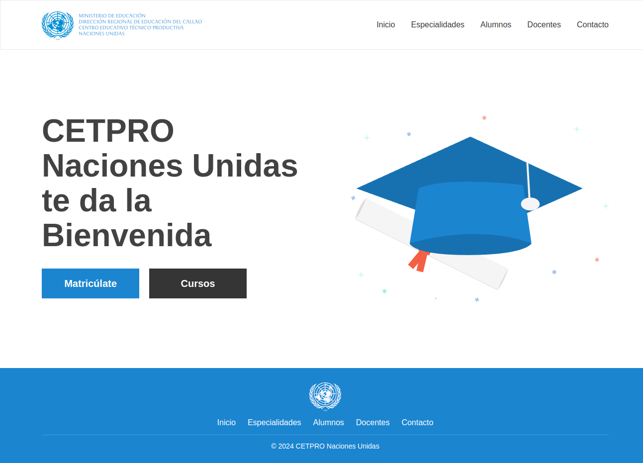 Página Cetpro Naciones Unidas