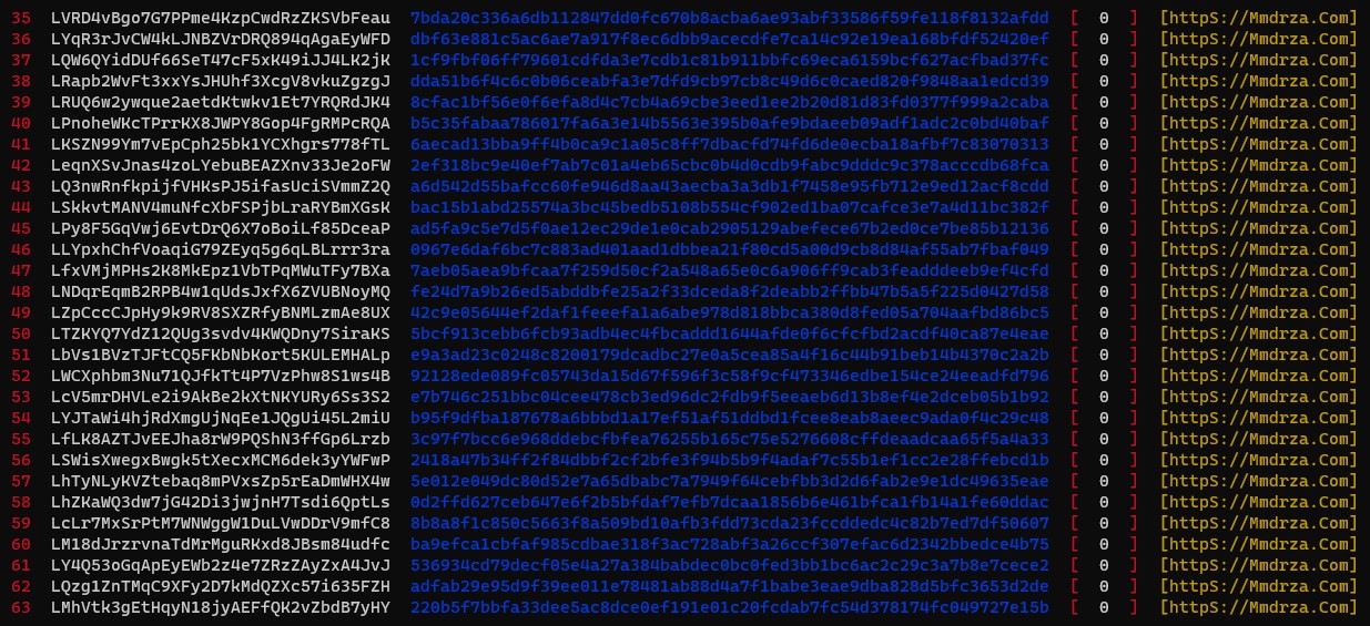 LTC Private Key and Address Type P2PKH Wallet Generator SCREEEN