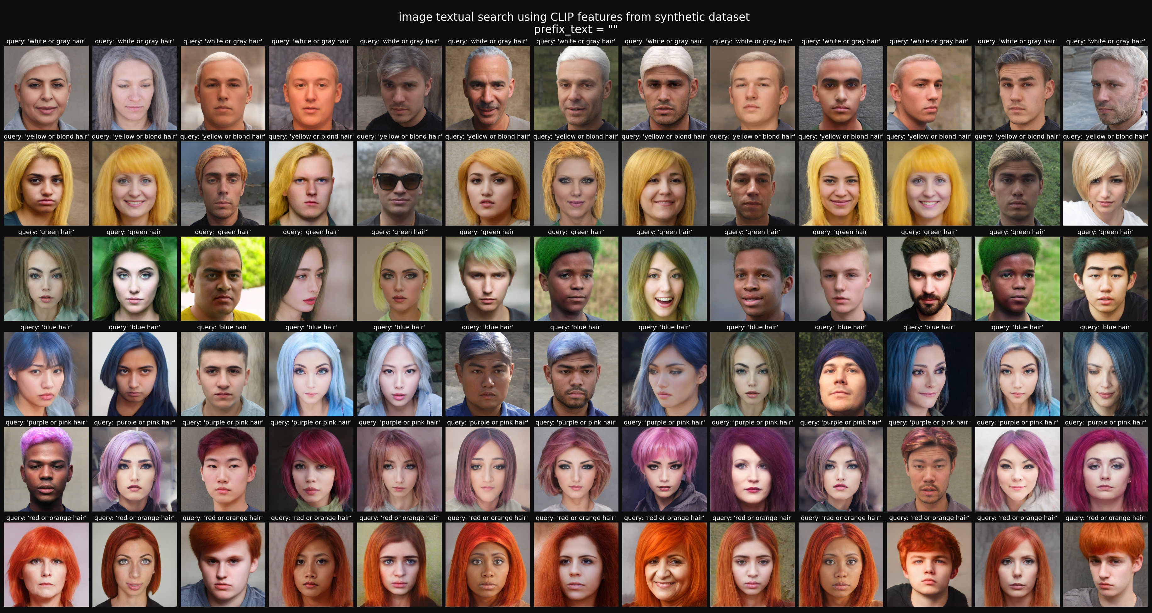 SFHQ dataset variability haircolor