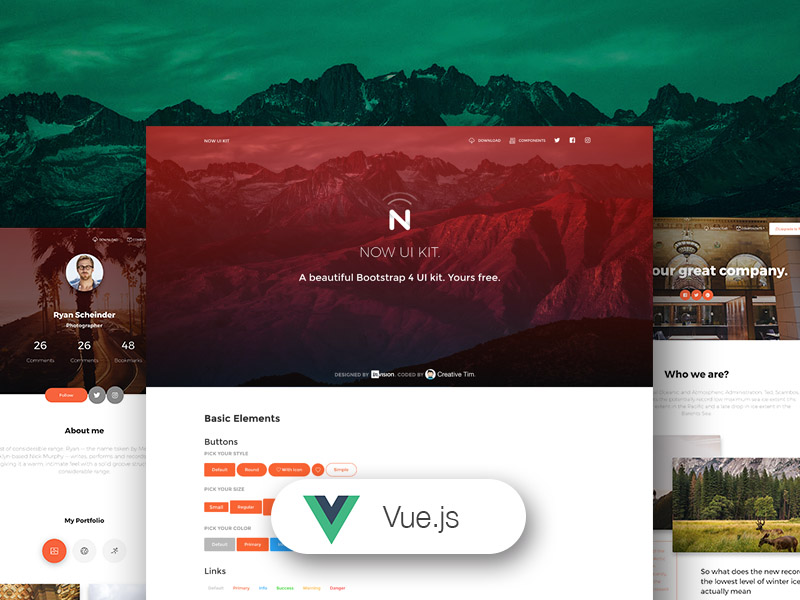 Vue Now UI Kit