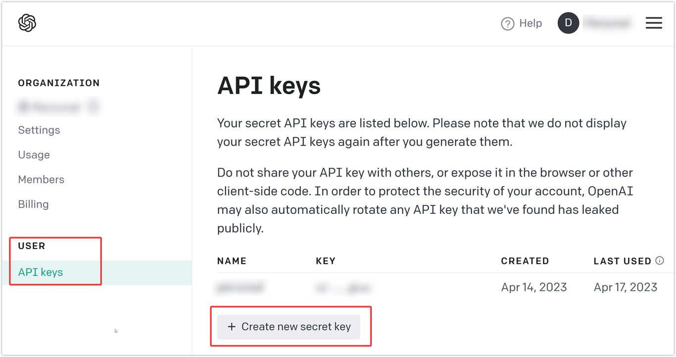 OpenAI API Key