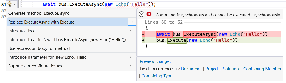 code fix for executing sync command as async